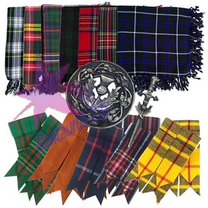 CC Kilt Fly Plaid 48" x 48" Scottish Highland Fly Plaid Brosche/Blitze/Anstecknadel Set - Bild 1 von 20