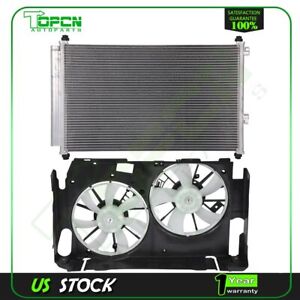 Engine Condenser and Cooling Fan Assembly For 2009 2010 2011 2012 Toyota RAV4