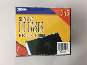 New 25 Pack Slimline CD DVD Blu-ray optical disc protective plastic jewel case - Afbeelding 1 van 4