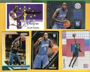 VICTOR OLADIPO RC AUTOGRAPH #d5+ ROOKIE JERSEY +RC CARD + PRIZM REFRACTOR PACERS - Picture 1 of 2