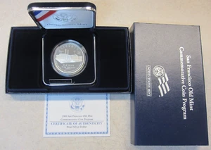 2006-S US Mint San Francisco Old Mint Comm. Proof Silver Dollar, Orig. Case/COA - Picture 1 of 4