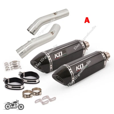 Silenciador de tubo de escape de enlace medio escape con DB Killer para Yamaha FJR1300 2001-2023 Foto 1 de 4