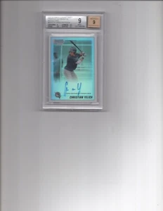 2010 Bowman Chrome Draft Prospect Auto Refractor Christian Yelich. BGS Graded. - Picture 1 of 2