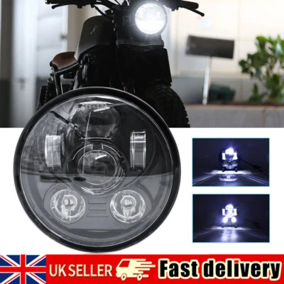 5.75 Inch Motorcycle LED Headlight Hi/Lo Beam 6 Bead Lens for HARLEY Davidson UK - Image 1 of 4