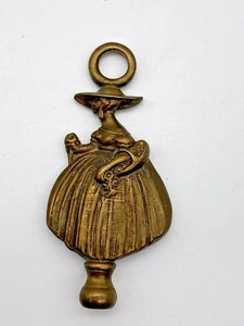 Vintage Fireplace Poker Head/ Handle Victorian/Crinoline Lady - Picture 1 of 8