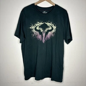 Nike Tee Court Nadal Rafa Bull Dri-Fit Tennis T-Shirt Size XL bowl graphic. - Picture 1 of 9