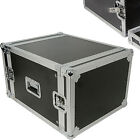 19" 8U Equipment Patch Panel Flight Case Transit Storage Handle DJ PA Mixer Box
