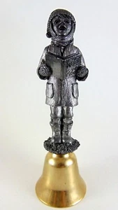 VINTAGE ZINN 1987 RICKER WEIHNACHTSGLOCKE "Zane" 1889/2750 WEIHNACHTSLIEGER JUNGE - Bild 1 von 7