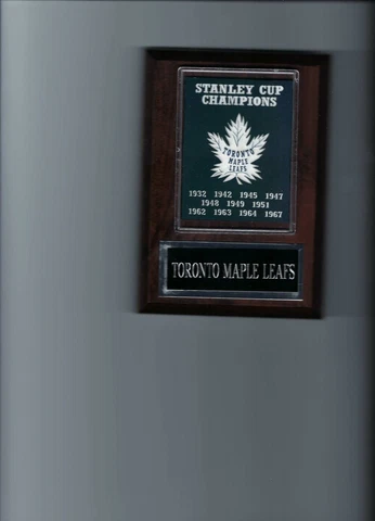 TORONTO MAPLE LEAFS PLAQUE STANLEY CUP CHAMPIONS CHAMPS HOCKEY NHL Cover