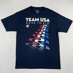 Olympics Shirt Mens Large Blue Team Apparel United States Olympic Sports Travel - Picture 1 of 7