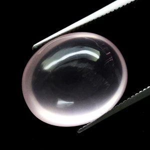 Unheated Rose Quartz 8.02ct Oval Cabochon, Polished Both Side Natural, Brazll - Picture 1 of 4