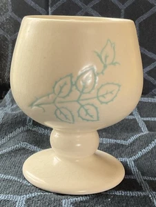 Hornsea Pottery Posy Vase/Goblet - Turquoise and White - Picture 1 of 10
