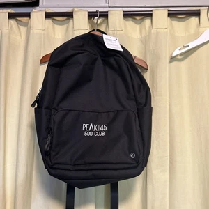 New w/tag Lululemon Everywhere Backpack 22L Tech Canvas Black "PEAK 45" - Picture 1 of 7