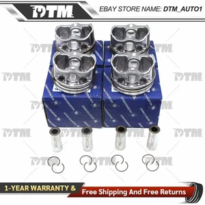 4x Pistons & Rings 82.5mm Φ21mm FOR AUDI A3 A4 A5 TT VW Golf Passat CC 1.8TSI - Picture 1 of 6