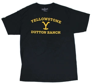 Yellowstone Dutton Ranch Black T Shirt Men's Size L Short Sleeve 100% Cotton - Picture 1 of 11