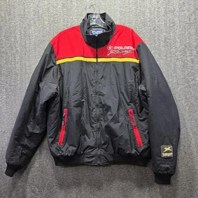 Polaris Racing Jacket Mens Large Black Red Thermolite Race Gear Genuine - Image 1 of 4
