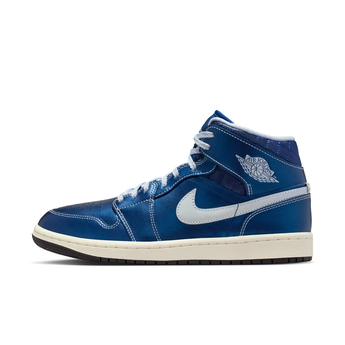 Jordan 1 Mid Quilted Metallic Blue W for sale | eBay