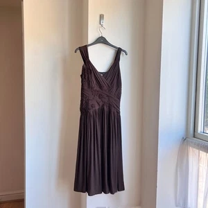 Vintage Y2K 90s Ethereal Coast Maxi Slip Dress 10 12 Whimsygoth Grunge Fairycore - Picture 1 of 17