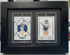 Babe Ruth and Lou Gehrig Yankees game used bat relic card dual display Panini - Picture 1 of 8