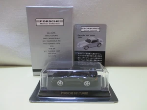 Kyosho 1/64 Porsche Minicar Collection I 1 911 TURBO 1995 Black - Picture 1 of 9