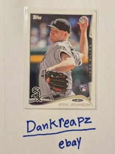 ERIK JOHNSON #178 2014 Topps Baseball RC Rookie Card QTY Chicago White Sox - Picture 1 of 2
