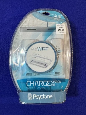 Psyclone Essentials Nintendo Wii Charge Station Model PX6502 w 2 Batteries NEW - Image 1 of 3