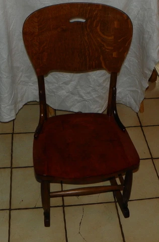 Quartersawn Oak & Cherry Sewing Rocker / Rocking Chair  (BH-R182) Cover