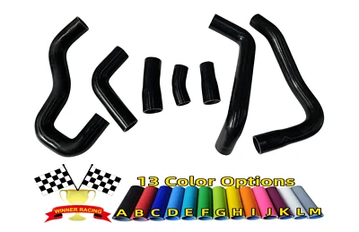 Mangueras de radiador de silicona NEGRAS Fit Lotus Esprit 2.2 L 910/910S Turbo I4 1987-1992 Foto 1 de 4