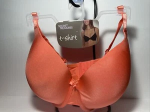 New Secret Treasures Intimates Coral Tailored T-Shirt Bra Size 38DDD Underwire - Picture 1 of 13
