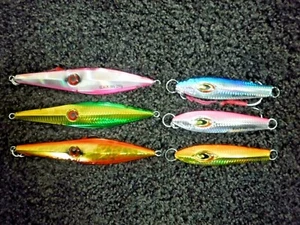 "6" BLACK DOG 250g Vertical Jigs 250 Gramm Angeljigs Shimano Flat Fall - Bild 1 von 12