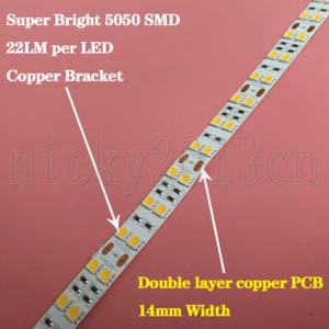 Ultra Bright 5M 5050 SMD LED Flexible Strip Light Ra80 600LEDs 22LM Double Row - Picture 1 of 12