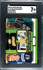 2008-09 UD MVP SC-GK KIRILENKO/GARNETT STAR COMBOS PATCHES 24/25 SGC 7 - Picture 1 of 2