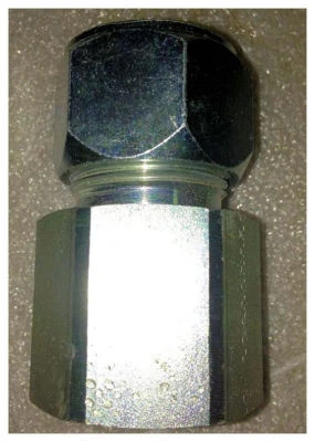 1" Tube x 1/2" FNPT Steel Flareless Straight Connector Parker Ferulok 16 GBU-S - Image 1 of 2