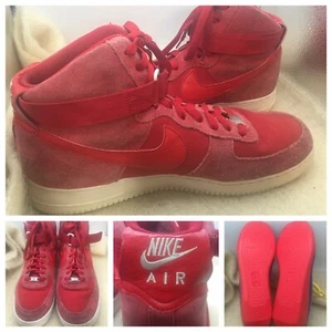 Nike Air Force 1 High-Top Sneakers Lifestyle Gym Red Mens US SZ 14 EU 48.5 35121 - Picture 1 of 12