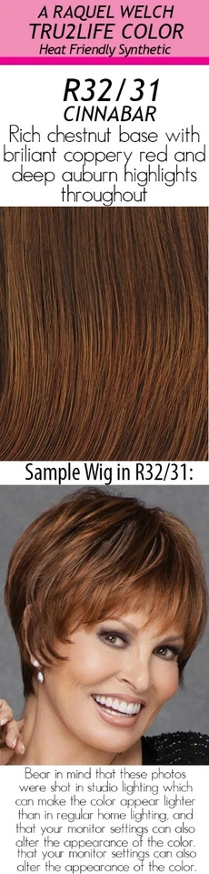 Raquel Welch Wig Hairpiece Advanced French Rl3231 Cinnabar by Hairuwear