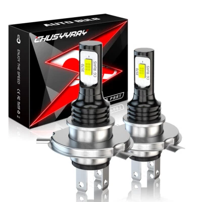 2Pcs 9003 H4 LED White Headlight Hi/Lo Beam Bulbs Kit For Arctic Cat 90 2008-17 - Image 1 of 4