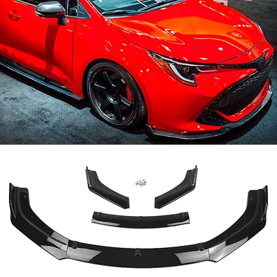 For Toyota Matrix 2003-2014 Front Bumper Cover Lip Spoiler Splitter Kit Trim Glo Foto 1 de 4