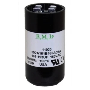 Condensador de arranque BMI 161-193uF 165VAC 60HZ reemplaza 61A4D160161NNTC - Imagen 1 de 4