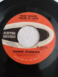 Soul 45 Dionne Warwick - There Is Love / Message To Michael On Scepter Records - Picture 1 of 3