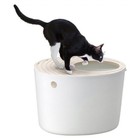 Iris Open Top Cat Litter Box - W53cm - White