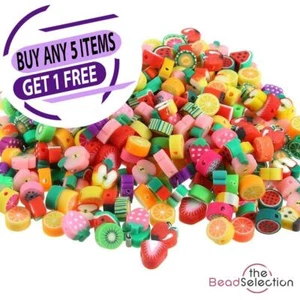 20 Fruit Fimo Polymer Clay Beads Mixed Jewellery Making MSC47 - Picture 1 of 8