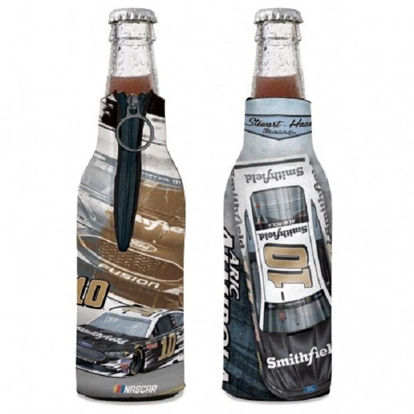 Aric Almirola 2018 Wincraft #10 Smithfield 12oz Bottle Cooler FREE SHIP - Image 1 of 1