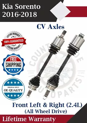 Nuevos ejes CV delanteros OE para Kia Sorento 2016-2018 2,4 L 4x4 garantía de por vida Foto 1 de 4