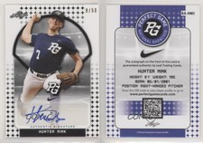 2018 Leaf Perfect Game National Showcase Black /50 Hunter Mink #BA-HM2 Auto