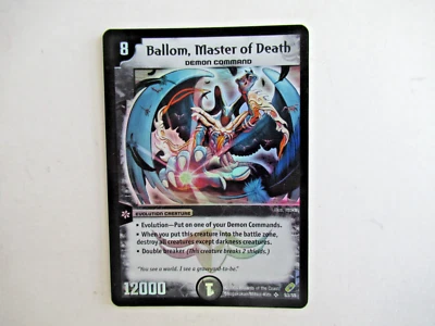 Duel masters Ballom, Master of Death S3/S5 Holo Foil Dm-04  Super Rare LP/NM - Image 1 of 2