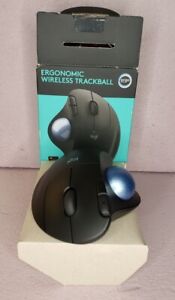 Logitech Ergo Wireless Trackball Czarna mysz 910-006610 