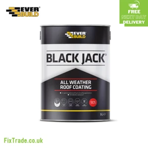 BLACKJACK 905 | ALL WEATHER ROOF COATING | BITUMEN ROOF COMPOUND FELT | 5 LITRE - Picture 1 of 1