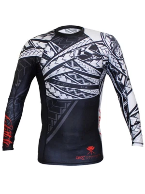 Contract Killer CK "Tribal" Long Sleeve Rashguard / MMA BJJ - New - Size: Medium - Image 1 of 2