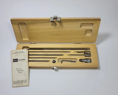 VINTAGE SEARS CRAFTSMAN DEPTH MICROMETER INDICATOR PRECISION MEASURING TOOLS.   - Image 1 of 4