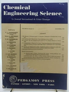 VTG Chemical Engineering Science Journal Volume 24 Number 12 December 1969 - Picture 1 of 10